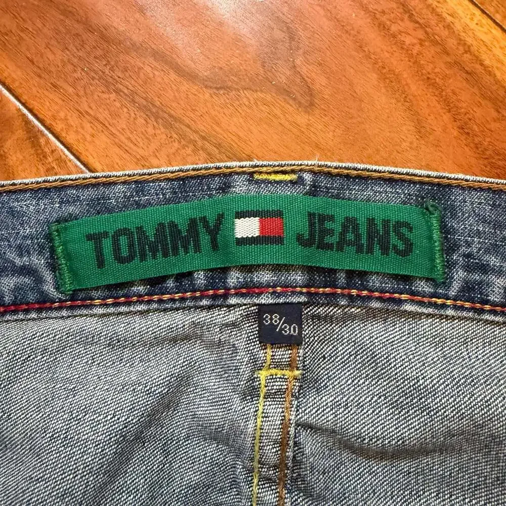 Vintage 90s Tommy  Hilfiger Jeans Baggy Wide Leg Denim Pants Size 38x30